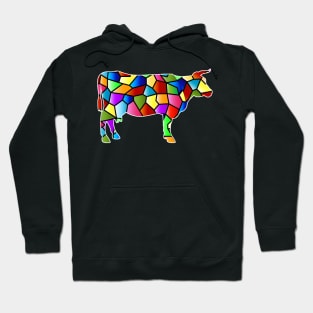 Cow Colorful Piece Hoodie